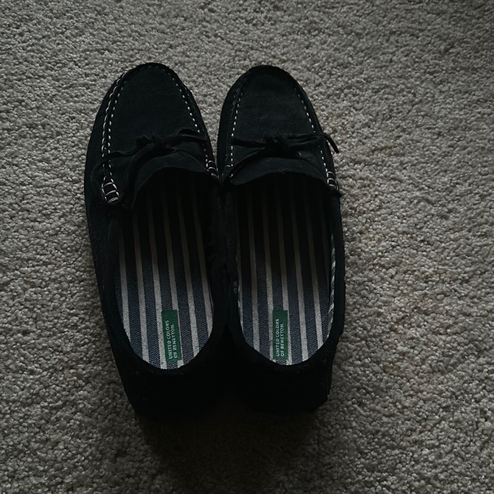 Navy blue woman’s loafers
